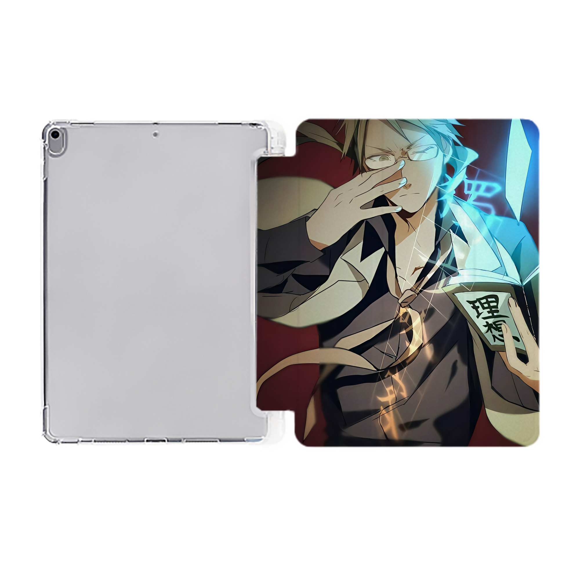 （画像用） 文豪ストレイドッグス Bungo Stray Dogs IPad ケース ペン収納付き 三つ折りスタンド PUレザー×シリコン 対応機種9.5/10.5/10.9インチ